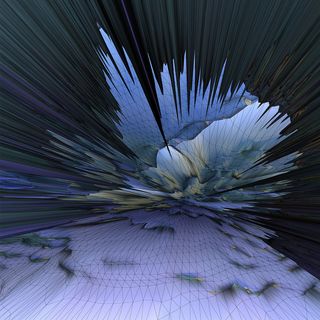 indek ridge dynamics cover art by indek digital fractal landscape purples blues yellow